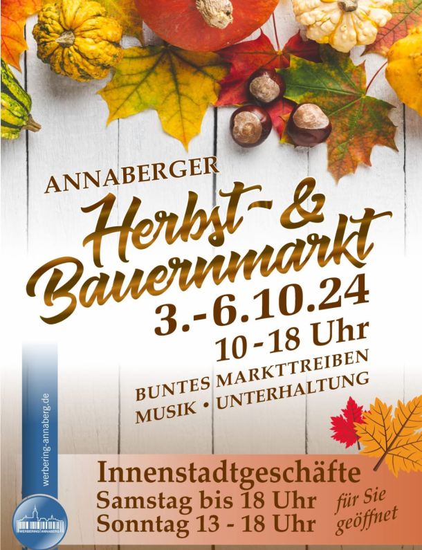 Annaberger Herbst- & Bauernmarkt 2024 – Buntes Markttreiben, Musik und Unterhaltung